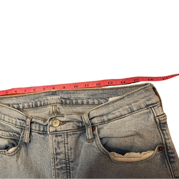 Old Navy women’s size 14 Extra High Rise Ski-Hi straight Jeans smoothing pockets - Picture 6 of 8
